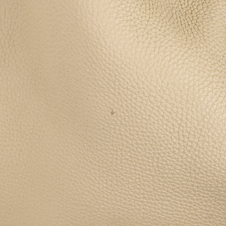 Gucci Beige Pebble Leather Piston Lock Soft Jackie Hobo Bag