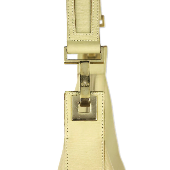 Gucci Beige Textured Leather Hobo Shoulder Bag