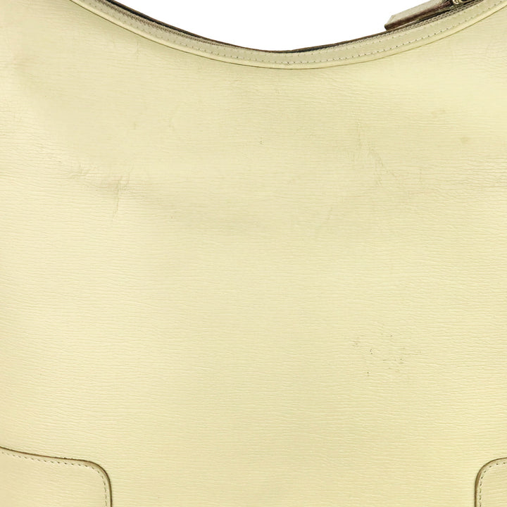 Gucci Beige Textured Leather Hobo Shoulder Bag
