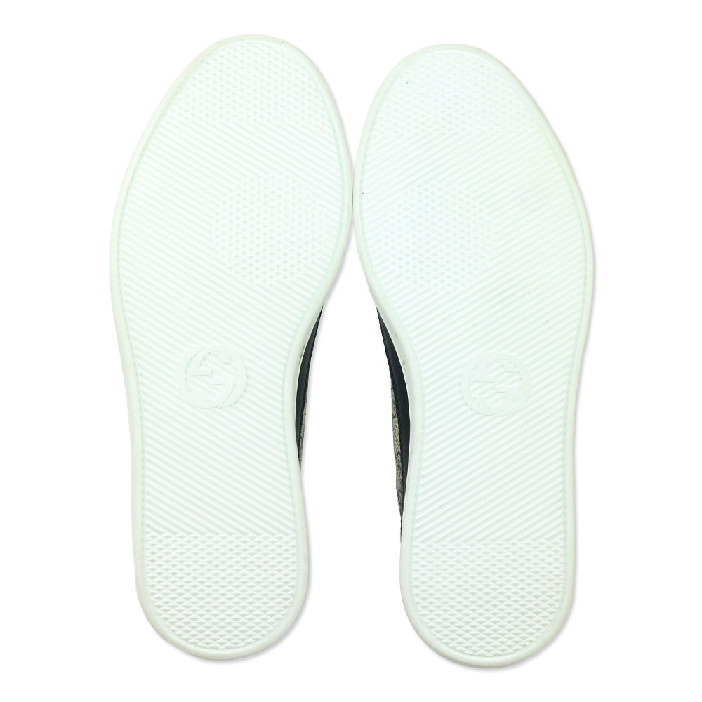 Gucci Beige/Blue GG Supreme Low-Top Sneakers