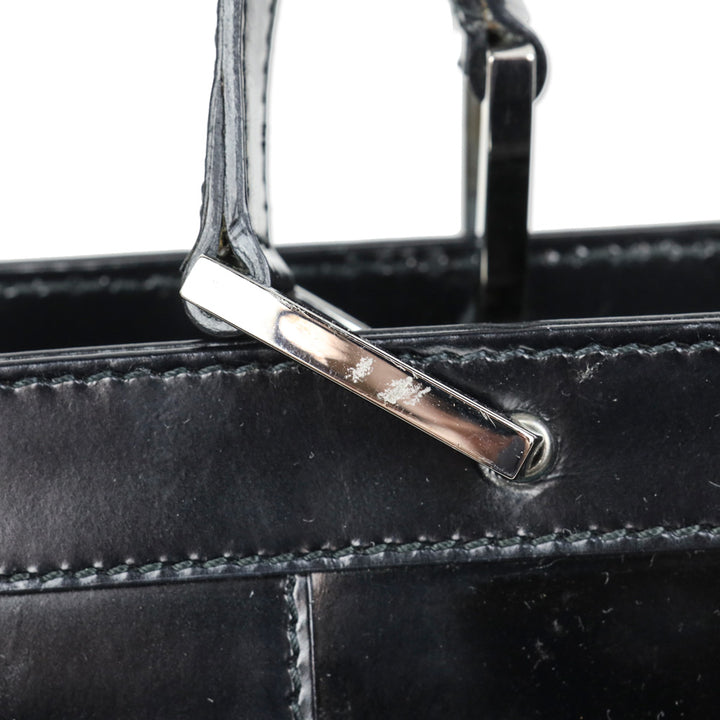 Gucci Black Buffed Leather 1961 Jackie Tote