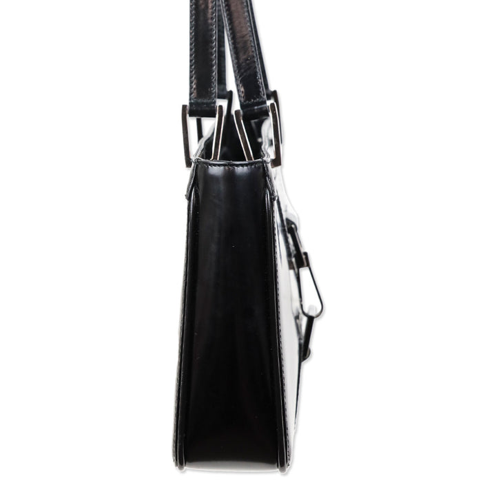 Gucci Black Buffed Leather 1961 Jackie Tote