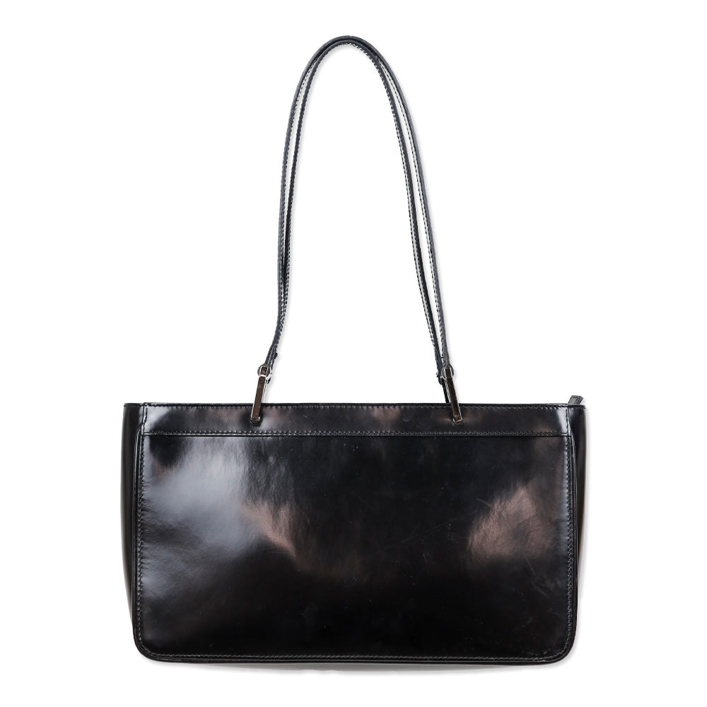Gucci Black Buffed Leather 1961 Jackie Tote