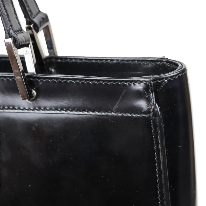 Gucci Black Buffed Leather 1961 Jackie Tote
