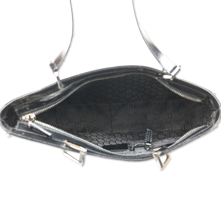 Gucci Black Buffed Leather 1961 Jackie Tote