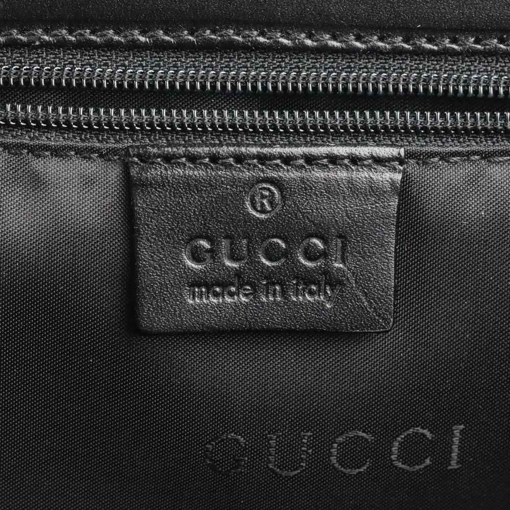 Gucci Black Canvas Square Frame Bag