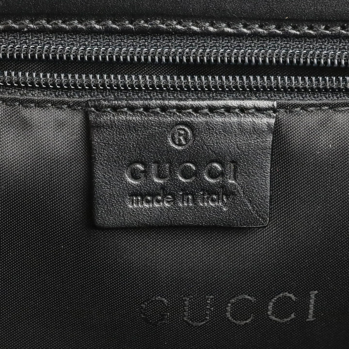 Gucci Black Canvas Square Frame Bag