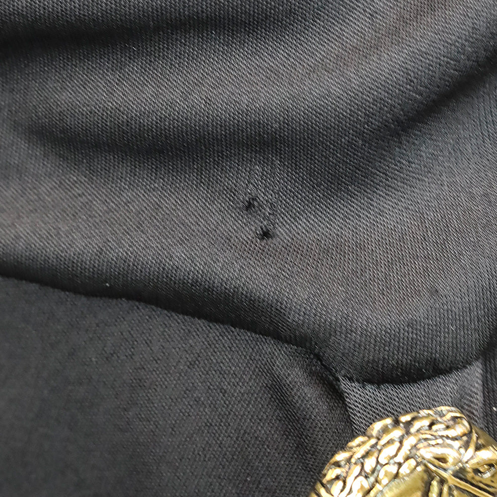Gucci Black Cowl Neck Long Sleeve Dress with Horse Neck G Buckle Accent