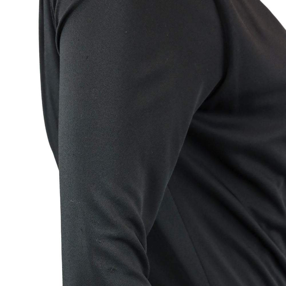 Gucci Black Cowl Neck Long Sleeve Dress with Horse Neck G Buckle Accent