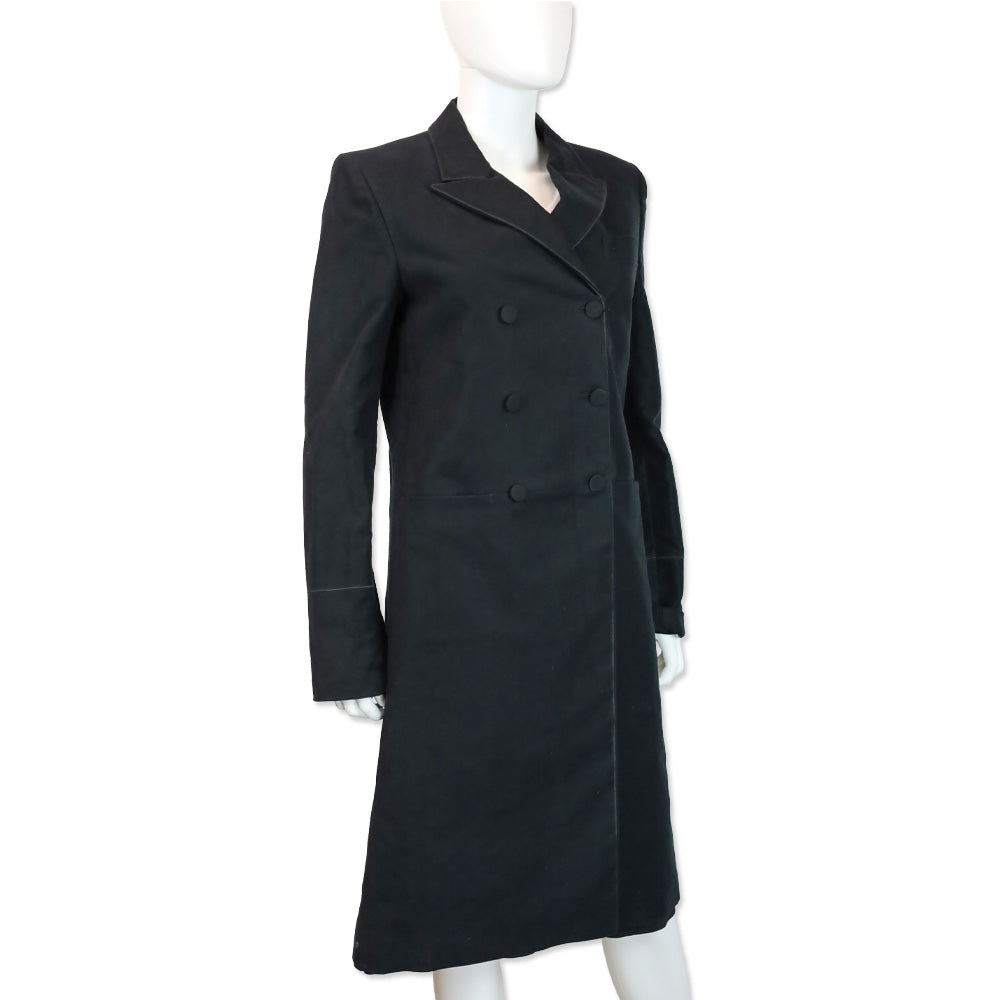 Gucci Black Double-Breasted Overcoat