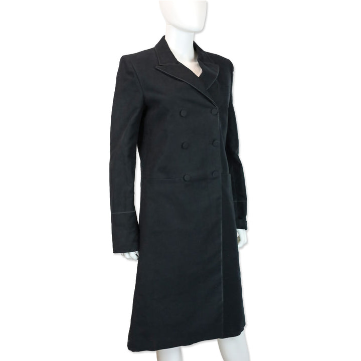 Gucci Black Double-Breasted Overcoat