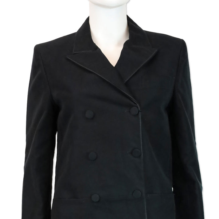 Gucci Black Double-Breasted Overcoat