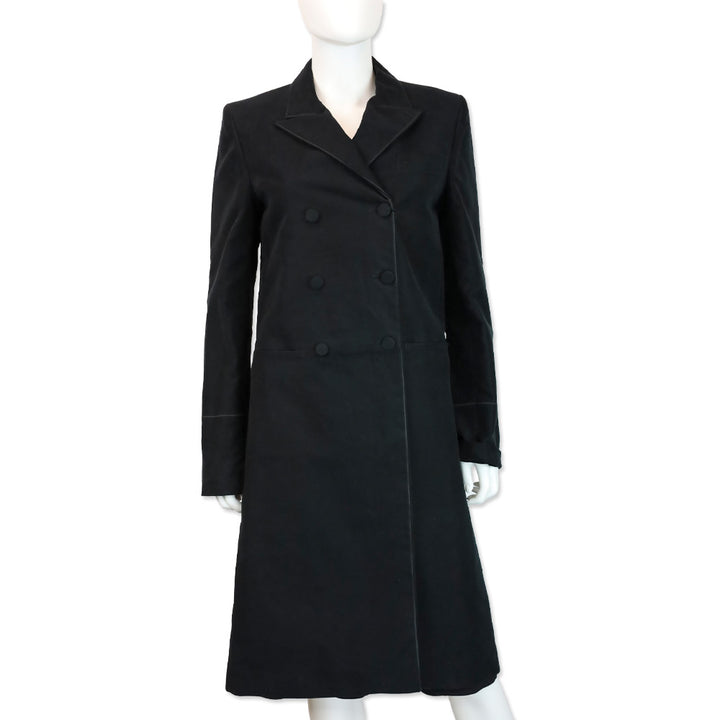 Gucci Black Double-Breasted Overcoat