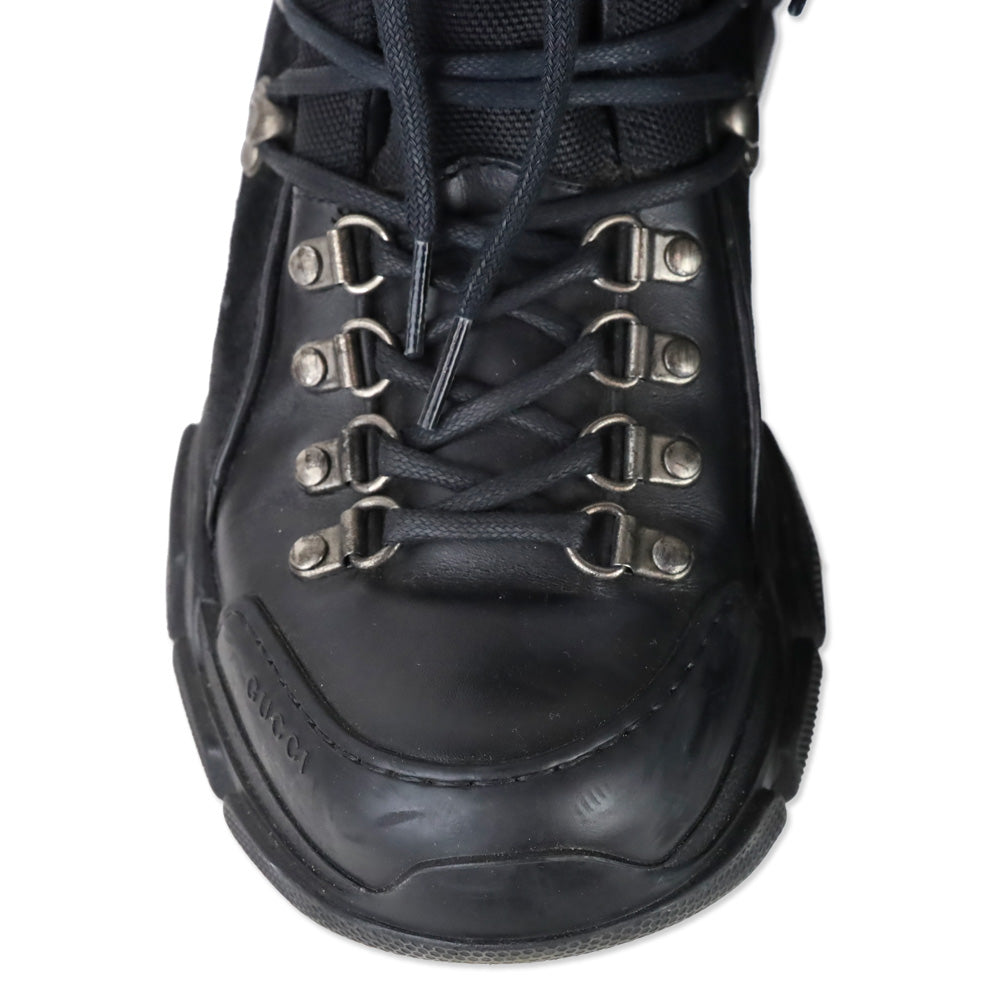 Gucci Black Flashtrek High-Top Hiking Boots