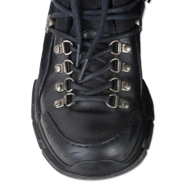 Gucci Black Flashtrek High-Top Hiking Boots