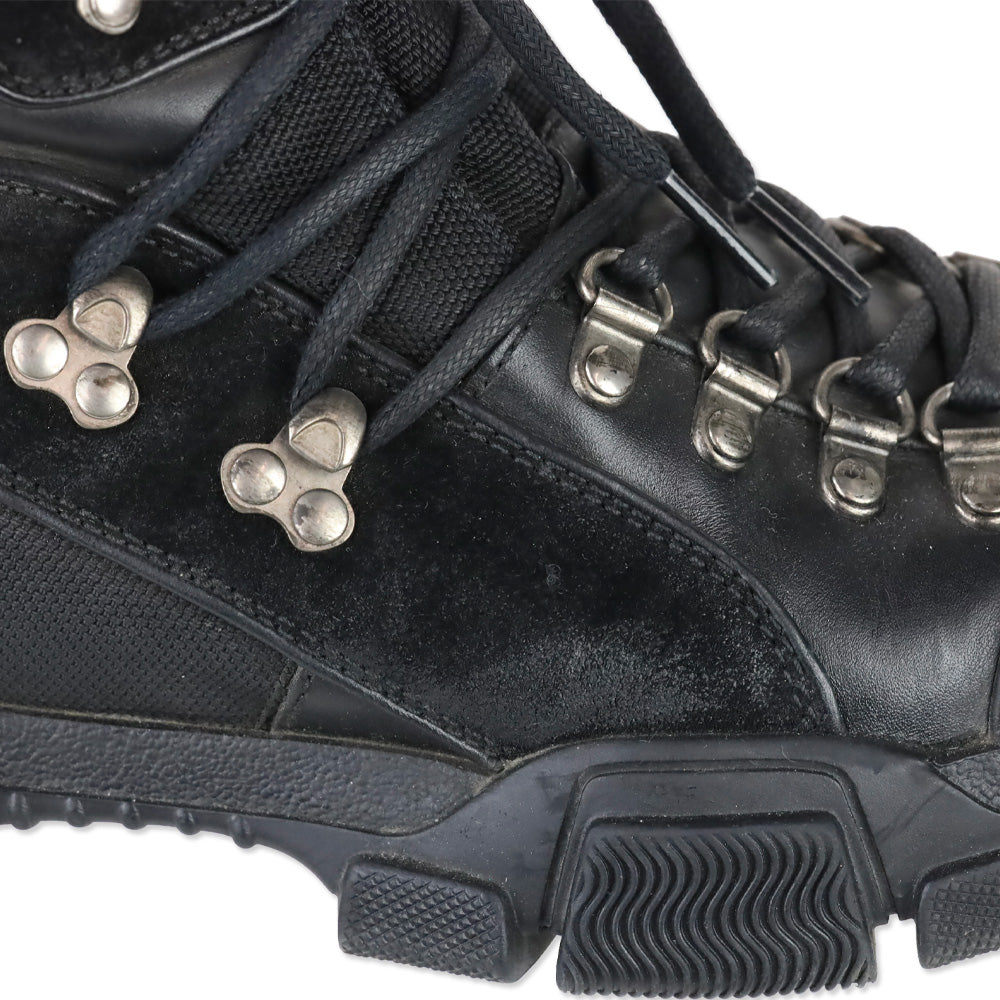 Gucci Black Flashtrek High-Top Hiking Boots