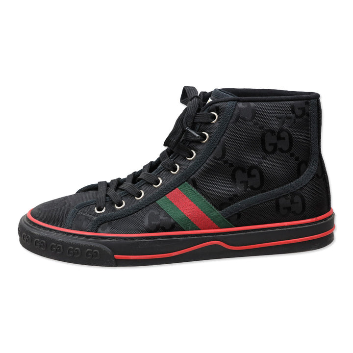 Gucci Black GG Canvas Tennis 1977 Off the Grid High Top Sneaker