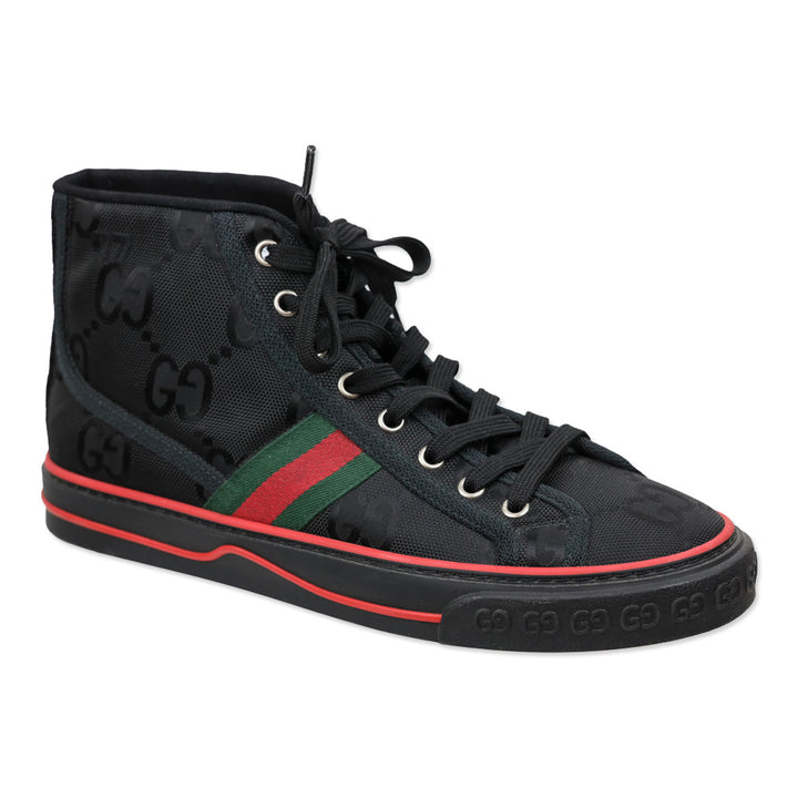 Gucci Black GG Canvas Tennis 1977 Off the Grid High Top Sneaker