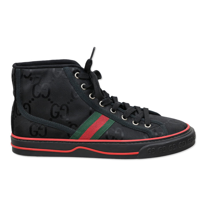 Gucci Black GG Canvas Tennis 1977 Off the Grid High Top Sneaker