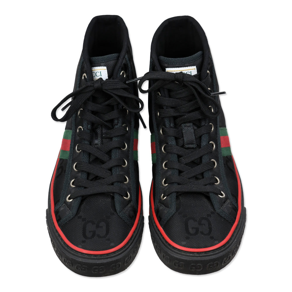 Gucci Black GG Canvas Tennis 1977 Off the Grid High Top Sneaker