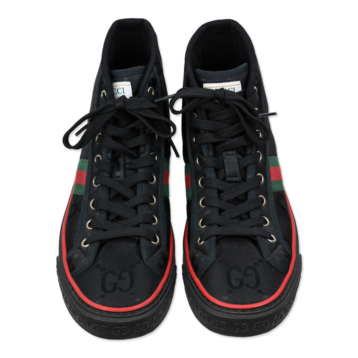 Gucci Black GG Canvas Tennis 1977 Off the Grid High Top Sneaker