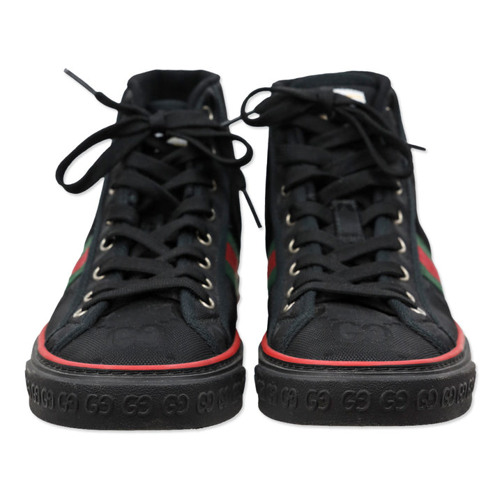 Gucci Black GG Canvas Tennis 1977 Off the Grid High Top Sneaker