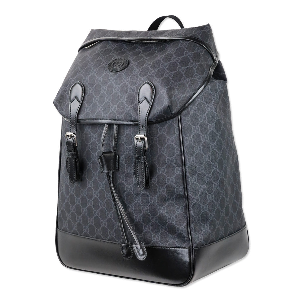 Gucci Black GG Supreme Coated Canvas Backpack