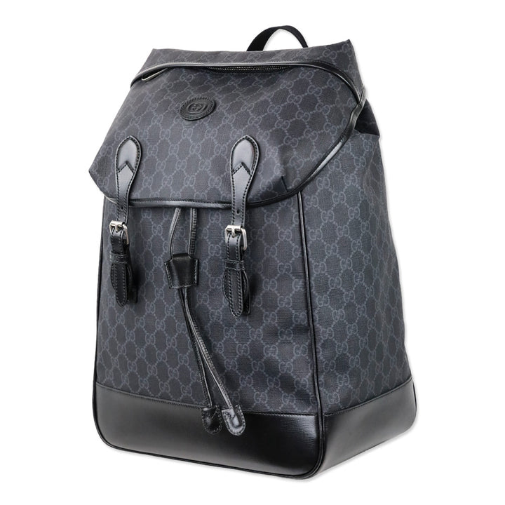 Gucci Black GG Supreme Coated Canvas Backpack