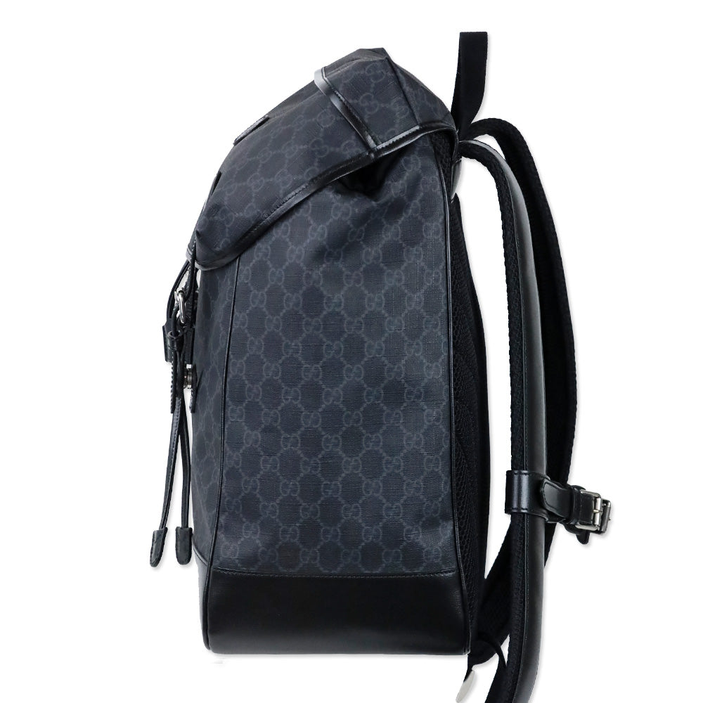 Gucci Black GG Supreme Coated Canvas Backpack