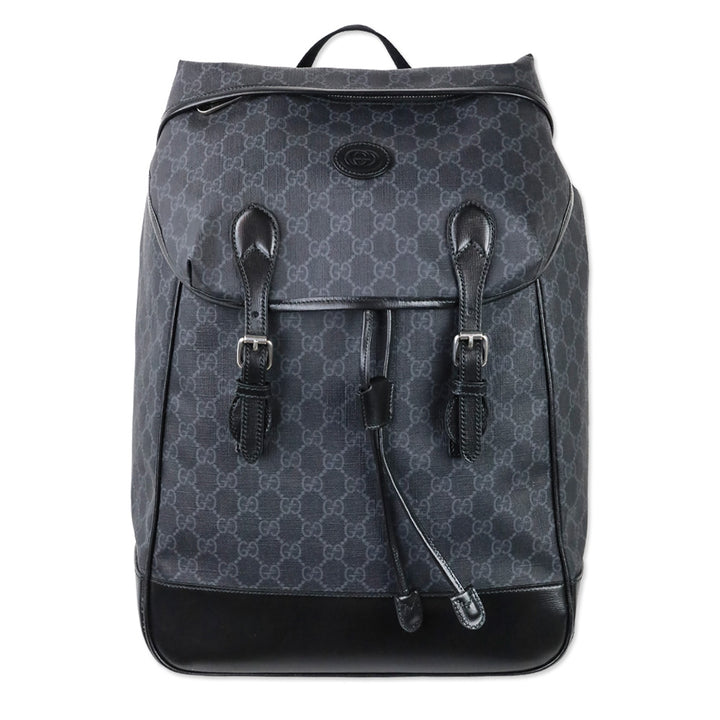 Gucci Black GG Supreme Coated Canvas Backpack