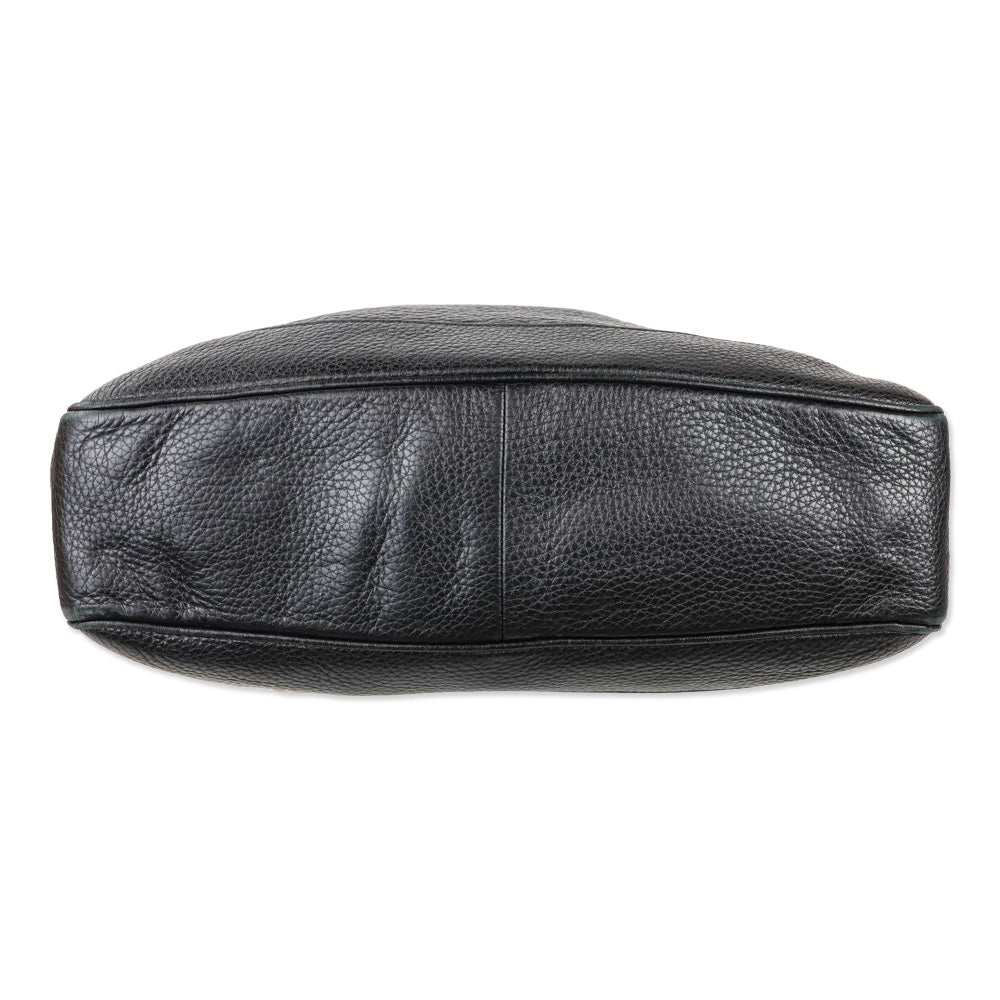 Gucci Black Grained Leather Diana Medium Shoulder Bag