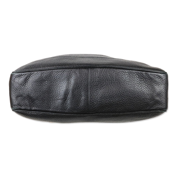 Gucci Black Grained Leather Diana Medium Shoulder Bag