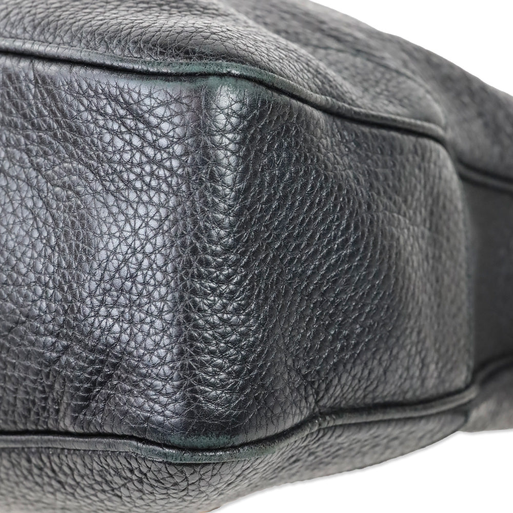 Gucci Black Grained Leather Diana Medium Shoulder Bag