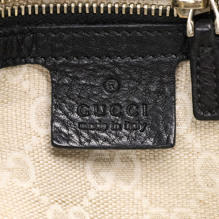 Gucci Black Grained Leather Diana Medium Shoulder Bag