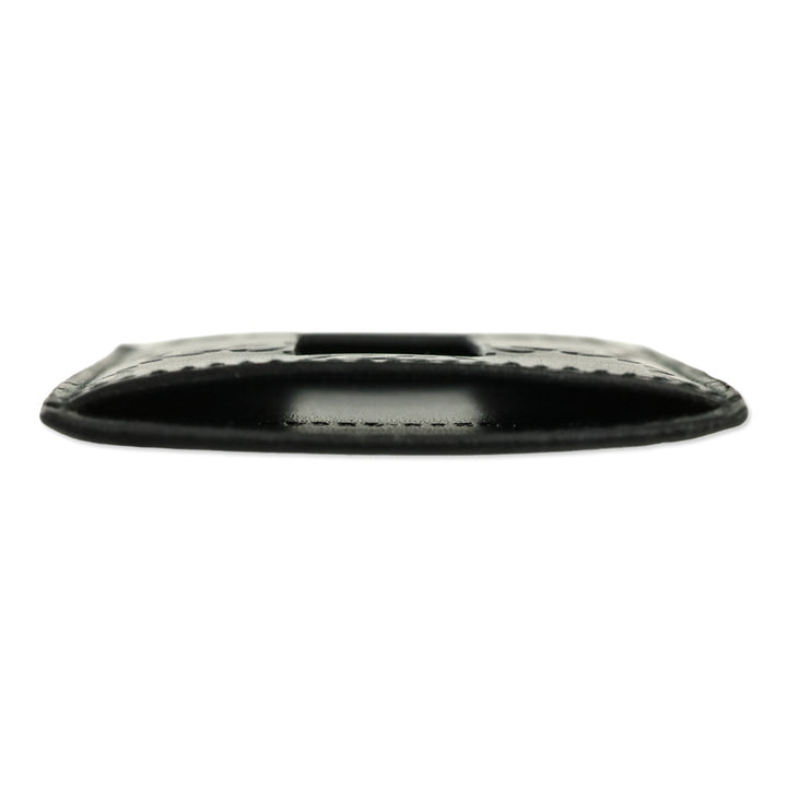 Gucci Black Guccissima Leather Money Clip Cardholder