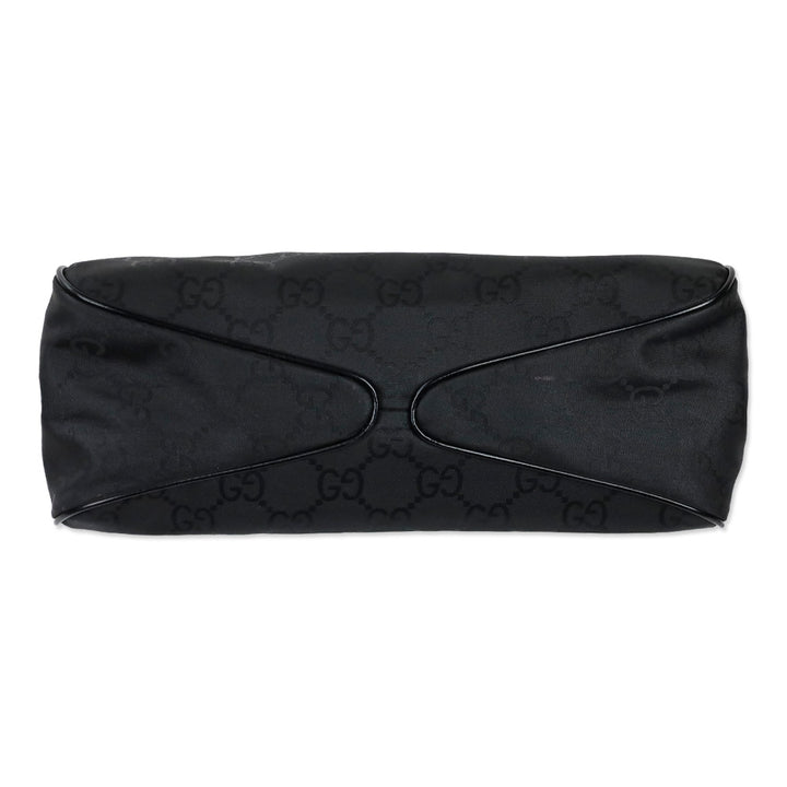 Gucci Black Guccissima Nylon Hobo Bag