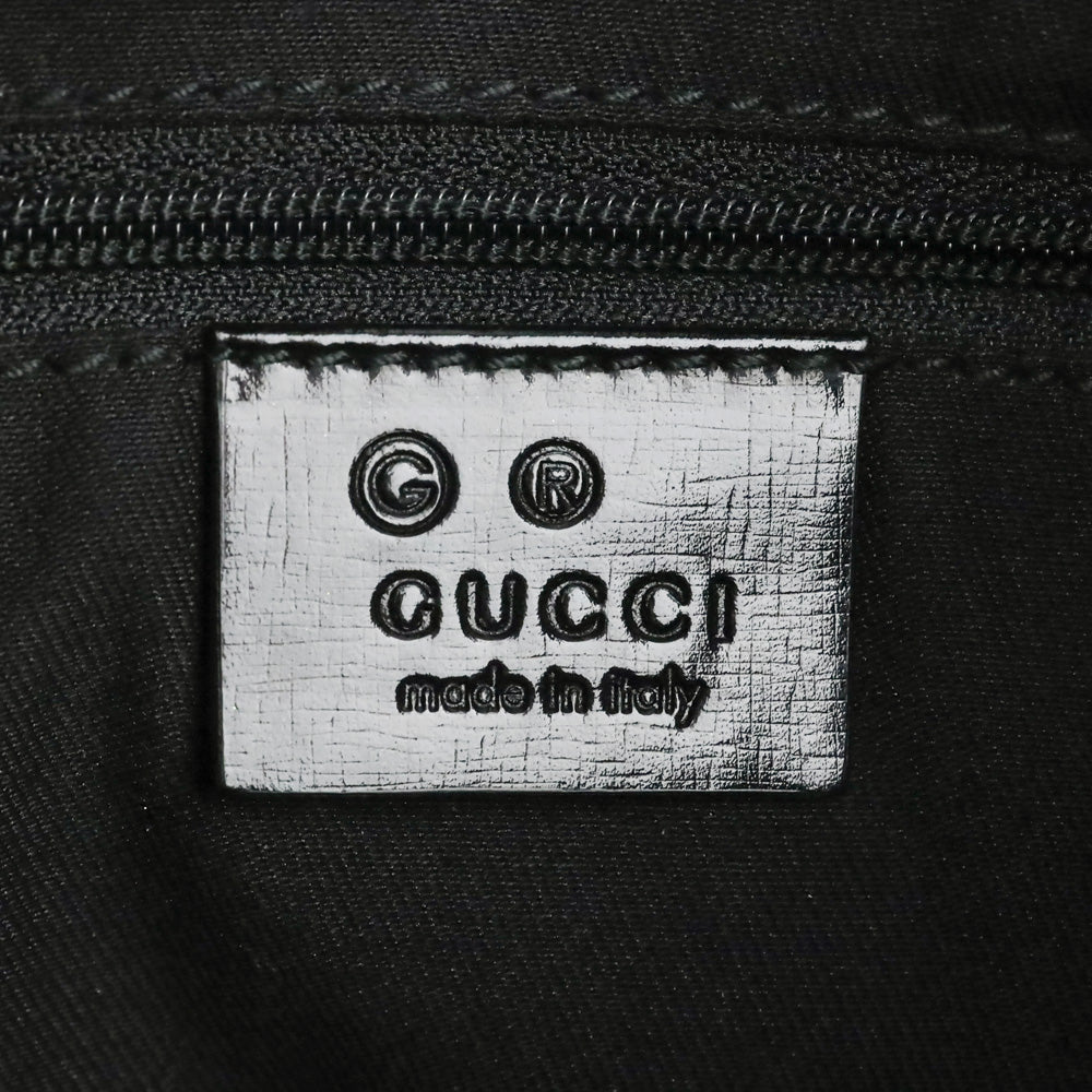 Gucci Black Guccissima Nylon Hobo Bag