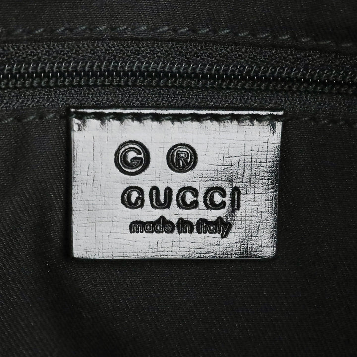 Gucci Black Guccissima Nylon Hobo Bag