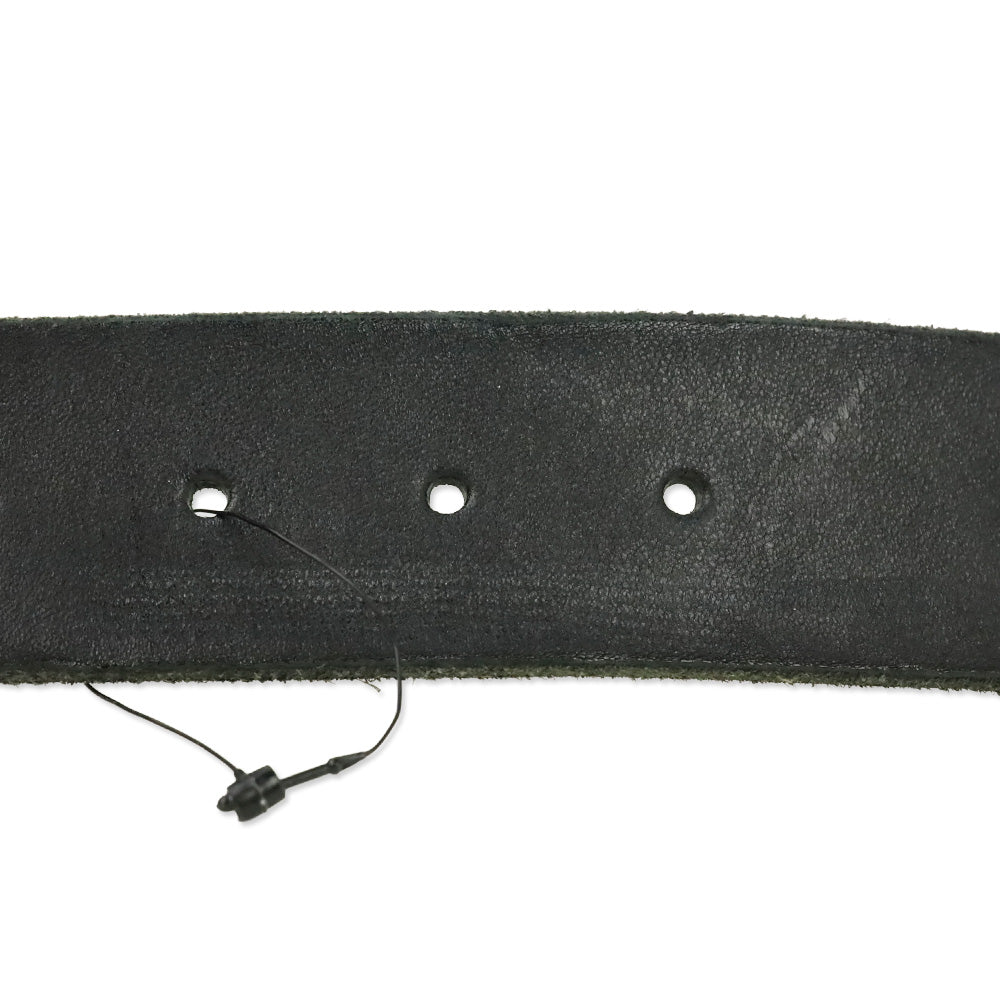 Gucci Black Leather Belt with Gold Serpent Buckle