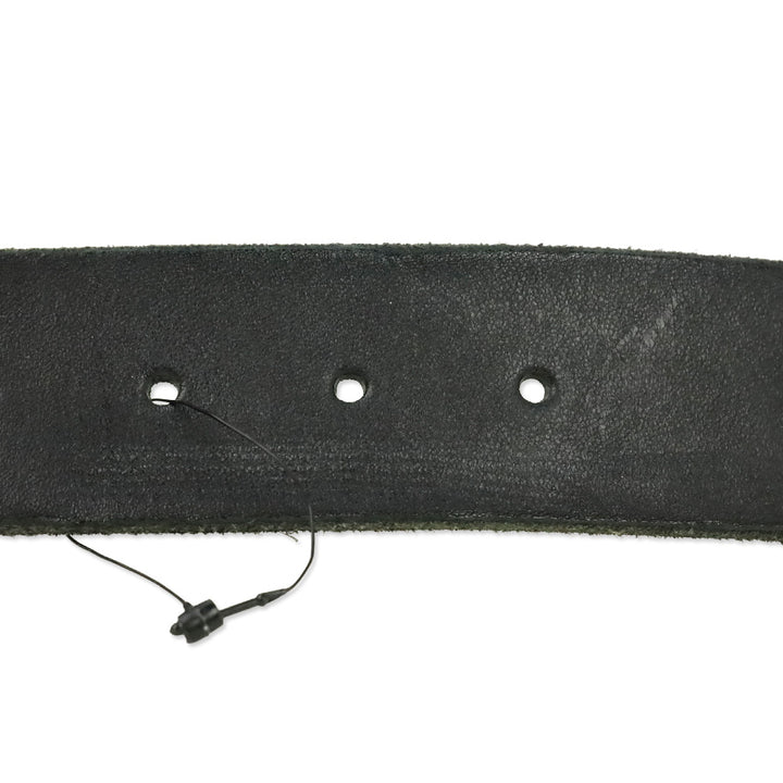 Gucci Black Leather Belt with Gold Serpent Buckle