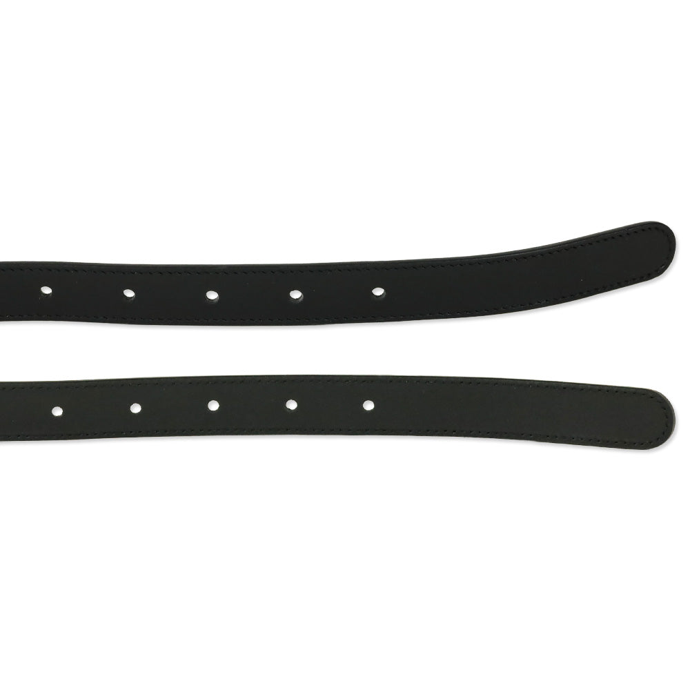 Gucci Black Leather GG Marmont Thin Belt