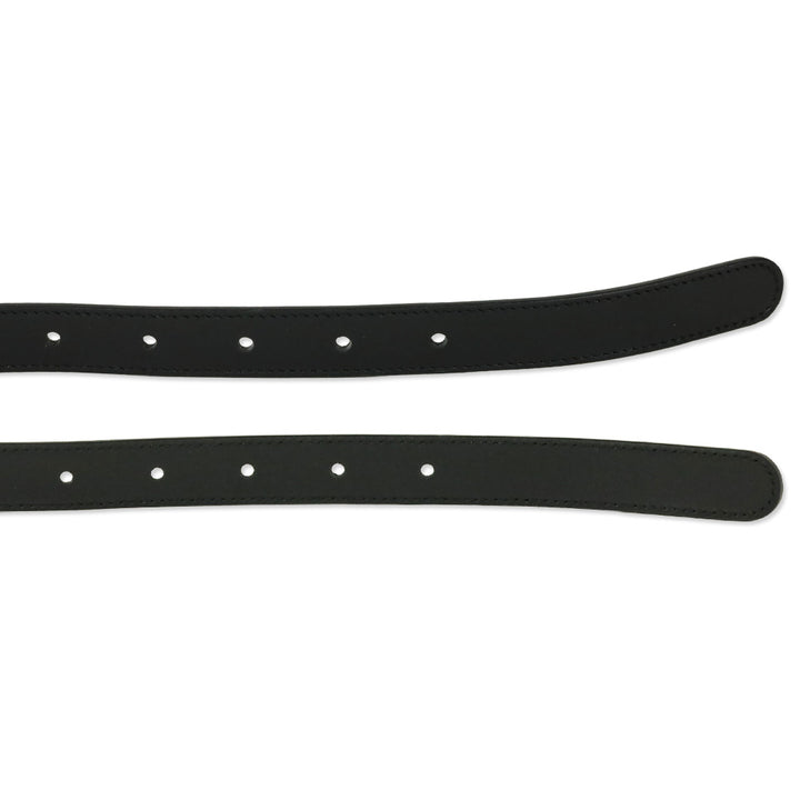Gucci Black Leather GG Marmont Thin Belt