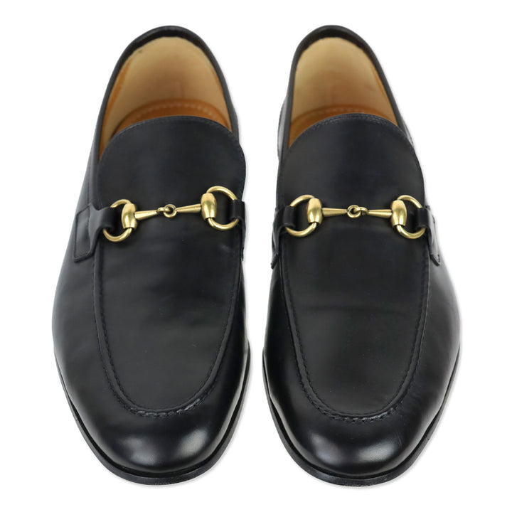 Gucci Black Leather Horsebit Loafer