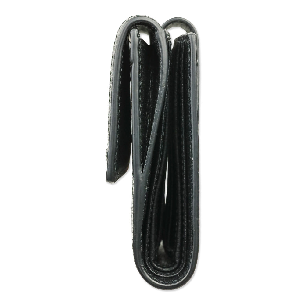 Gucci Black Leather Web Ophidia French Wallet