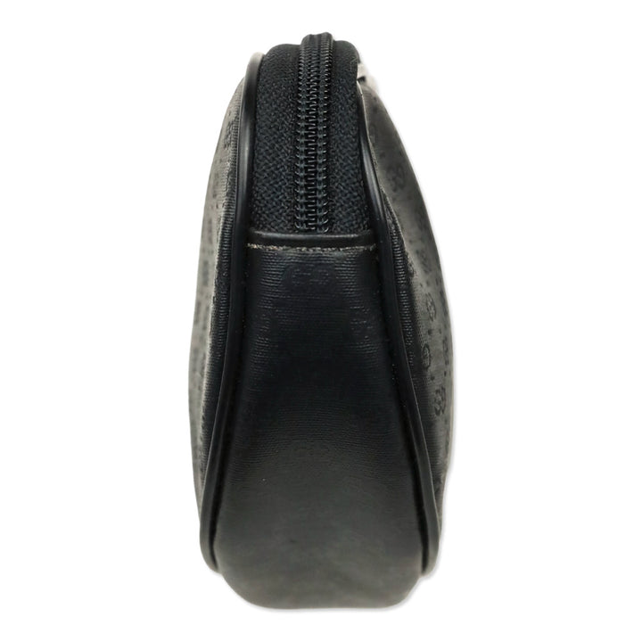 Gucci Black Microguccissima Canvas Zip Pouch