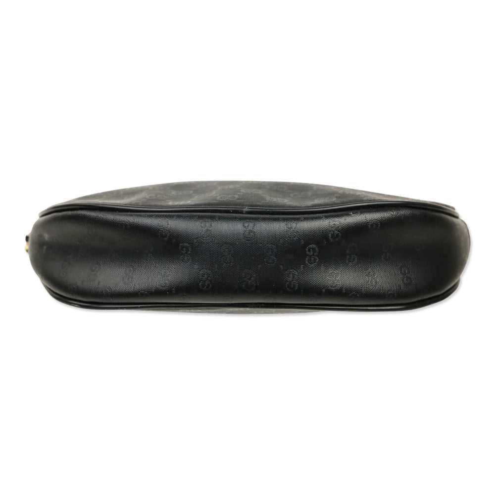 Gucci Black Microguccissima Canvas Zip Pouch