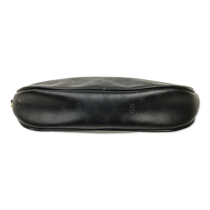 Gucci Black Microguccissima Canvas Zip Pouch