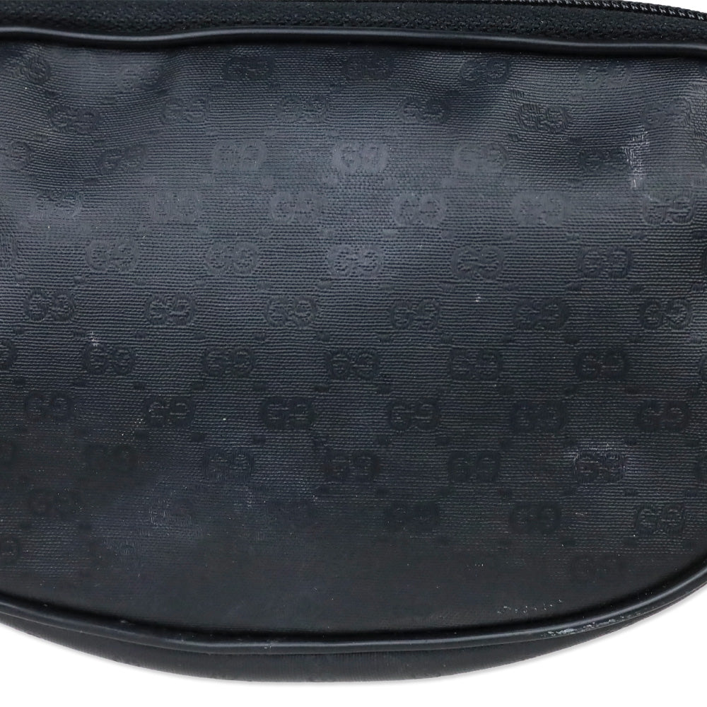 Gucci Black Microguccissima Canvas Zip Pouch