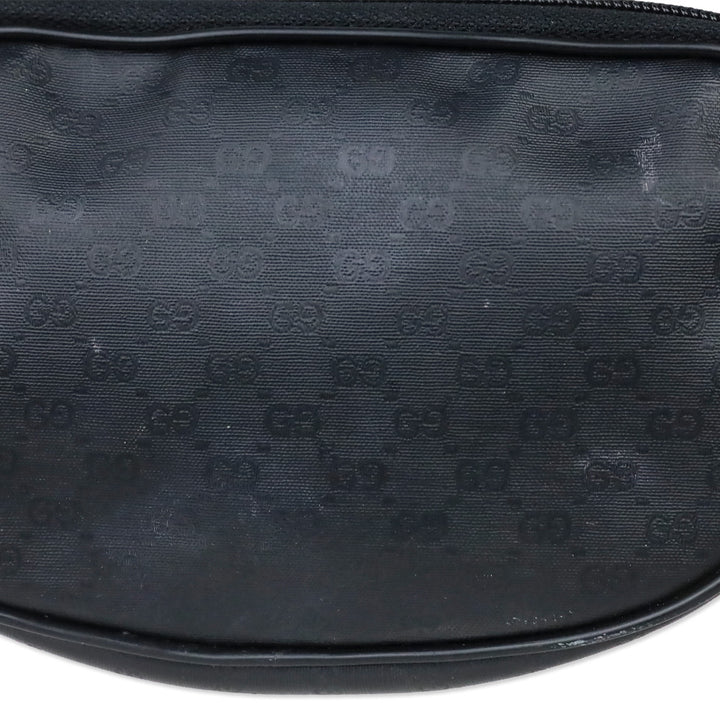 Gucci Black Microguccissima Canvas Zip Pouch