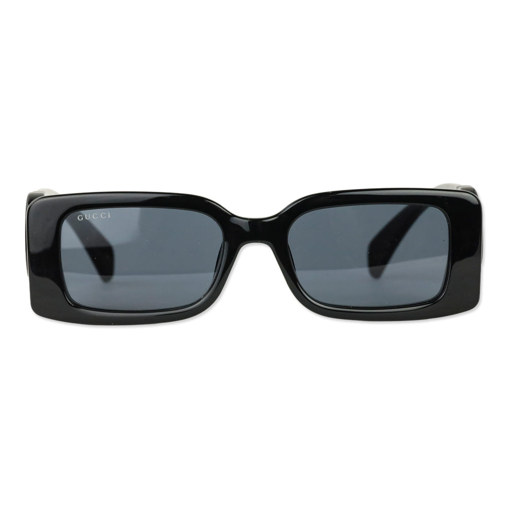 Gucci Black Monochrome GG Rectangle Sunglasses